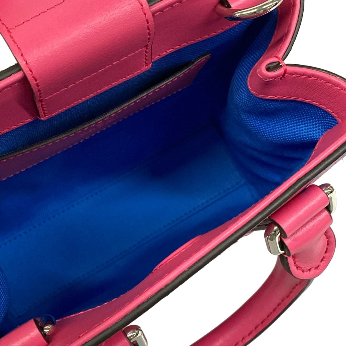 Gucci Tote GG Embossed Mini Pink Blue Leather — view 7