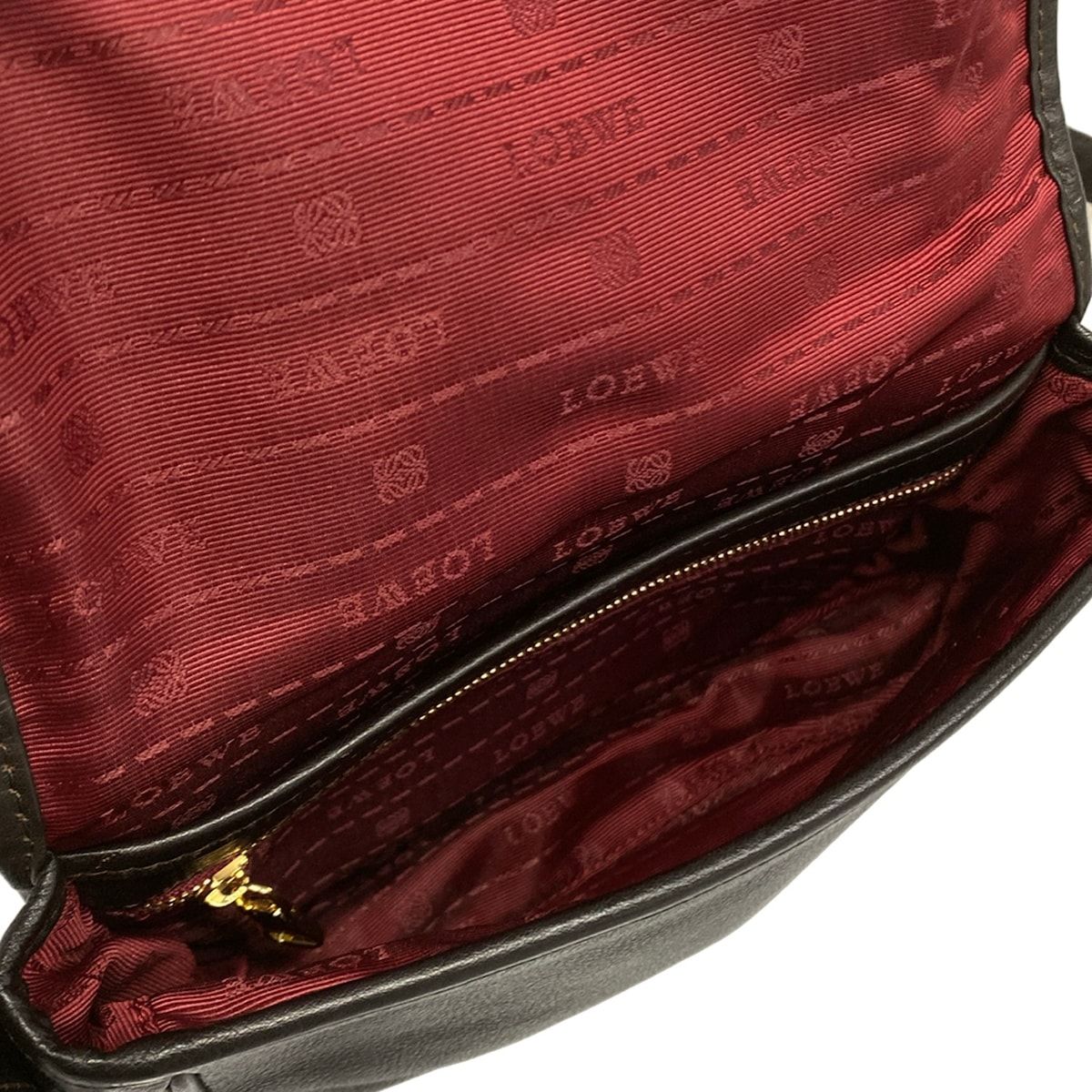 Loewe Shoulder Bag Heritage Dark Brown Leather — view 7