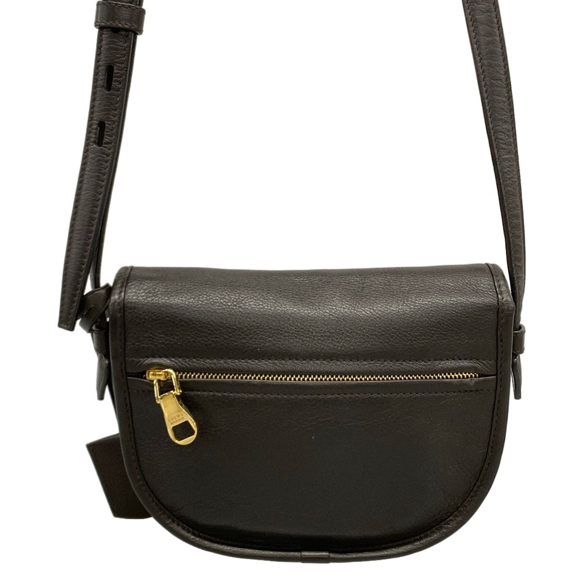 Loewe Shoulder Bag Heritage Dark Brown Leather — view 3