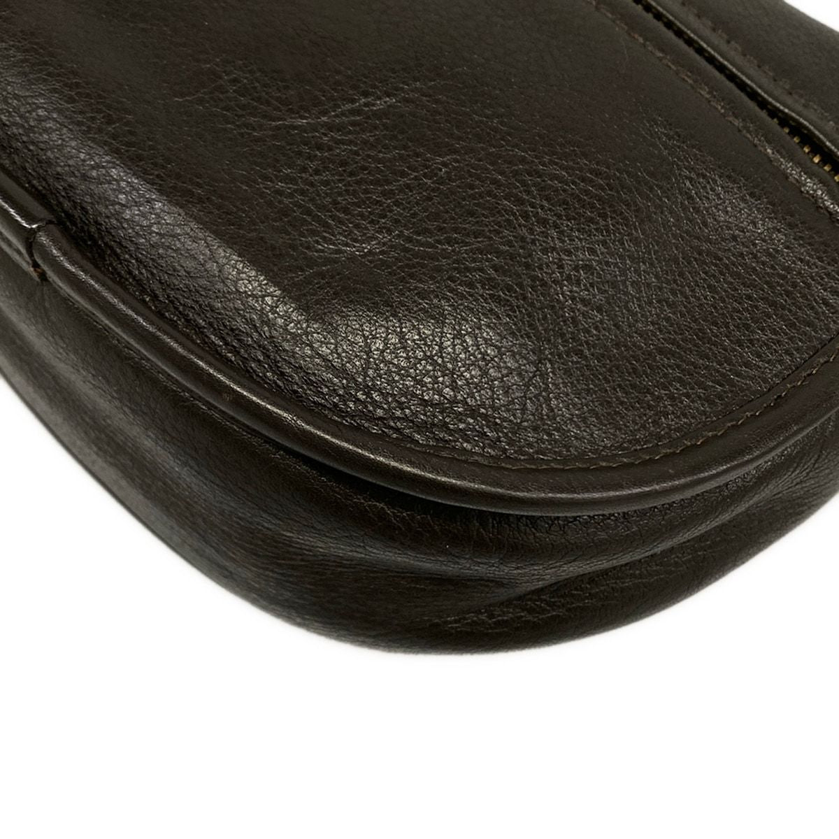 Loewe Shoulder Bag Heritage Dark Brown Leather — view 6