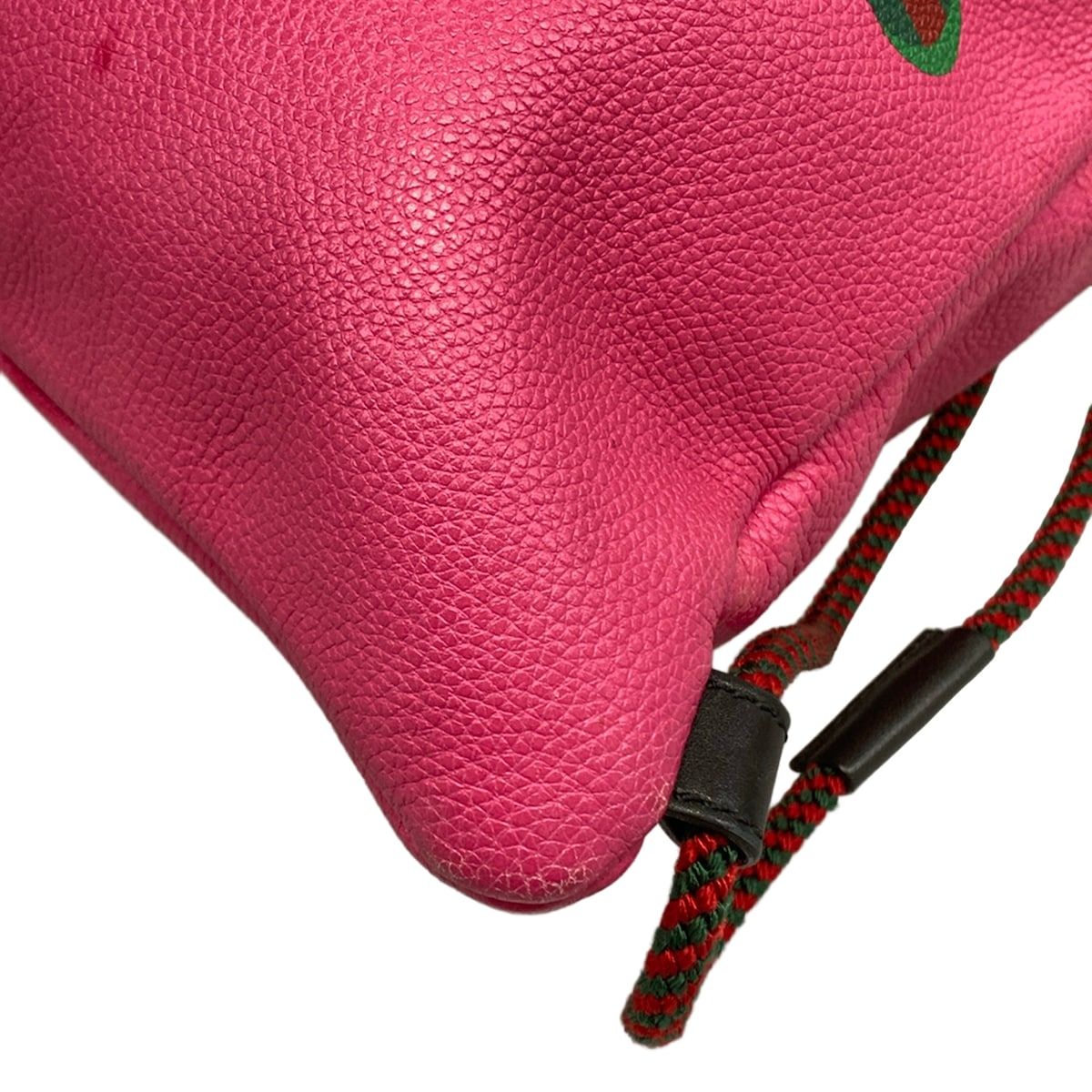Gucci Backpack Small Drawstring Pink Green Multi 2-Way Leather — view 6