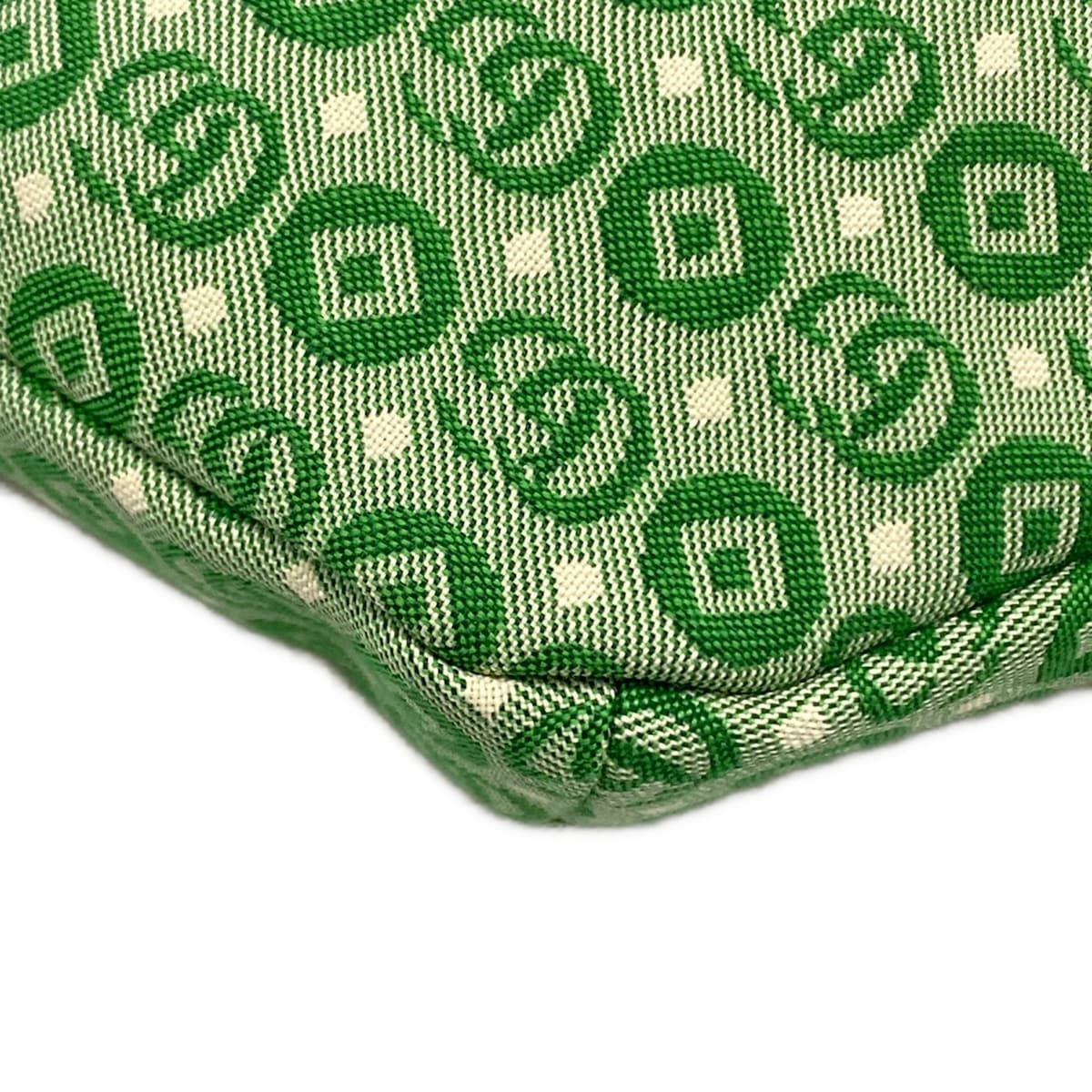 Gucci Waist Pouch Interlocking Children's Green White Leather — view 6
