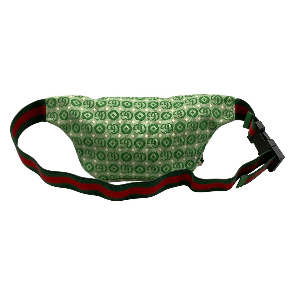 Gucci Waist Pouch Interlocking Children's Green White Leather — view 3