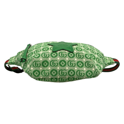 Gucci Waist Pouch Interlocking Children's Green White Leather — view 5