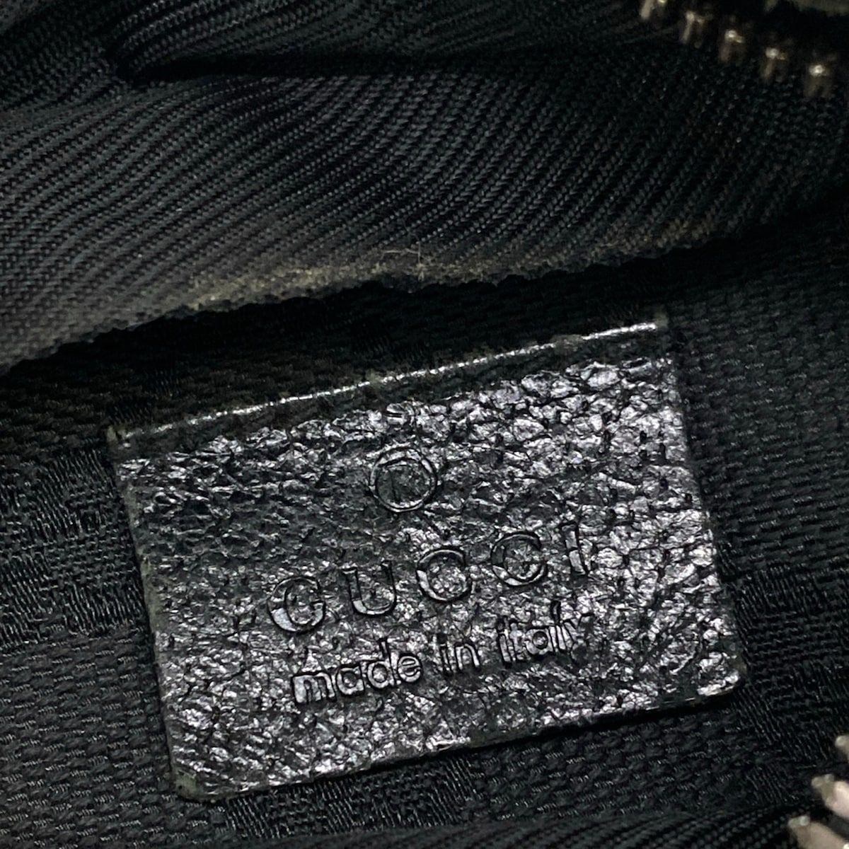 Gucci Waist Pouch GG Pattern Black Leather — view 8