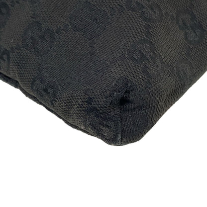 Gucci Waist Pouch GG Pattern Black Leather — view 6