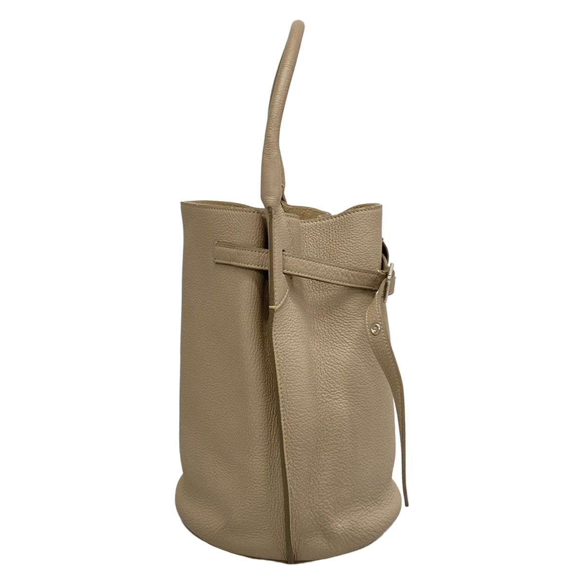 Celine Handbag Big Bag Bucket Gray Beige Leather — view 2