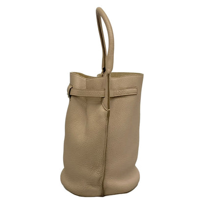 Celine Handbag Big Bag Bucket Gray Beige Leather — view 4