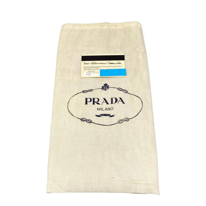 Prada Shoulder Bag Beige White Leather — view 8