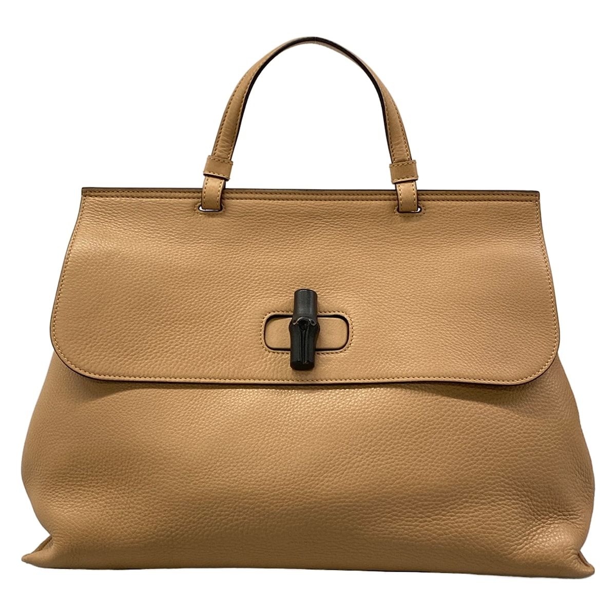 Gucci Handbag Bamboo Daily Brown Leather
