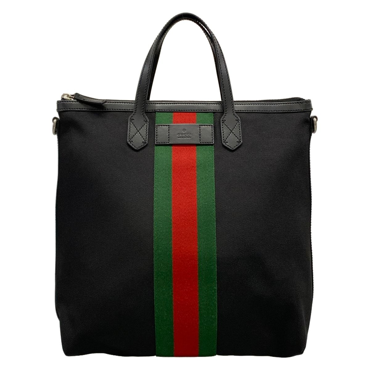 Gucci Handbag Sherry Black Red Green