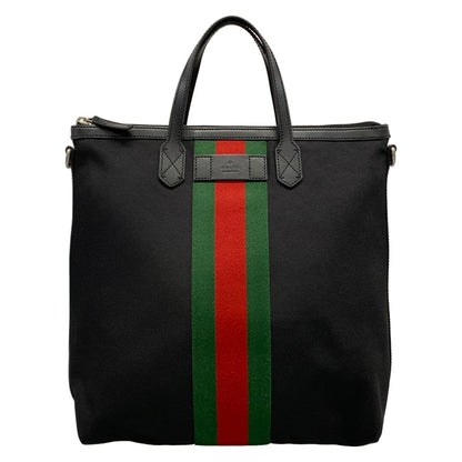 Gucci Handbag Sherry Black Red Green