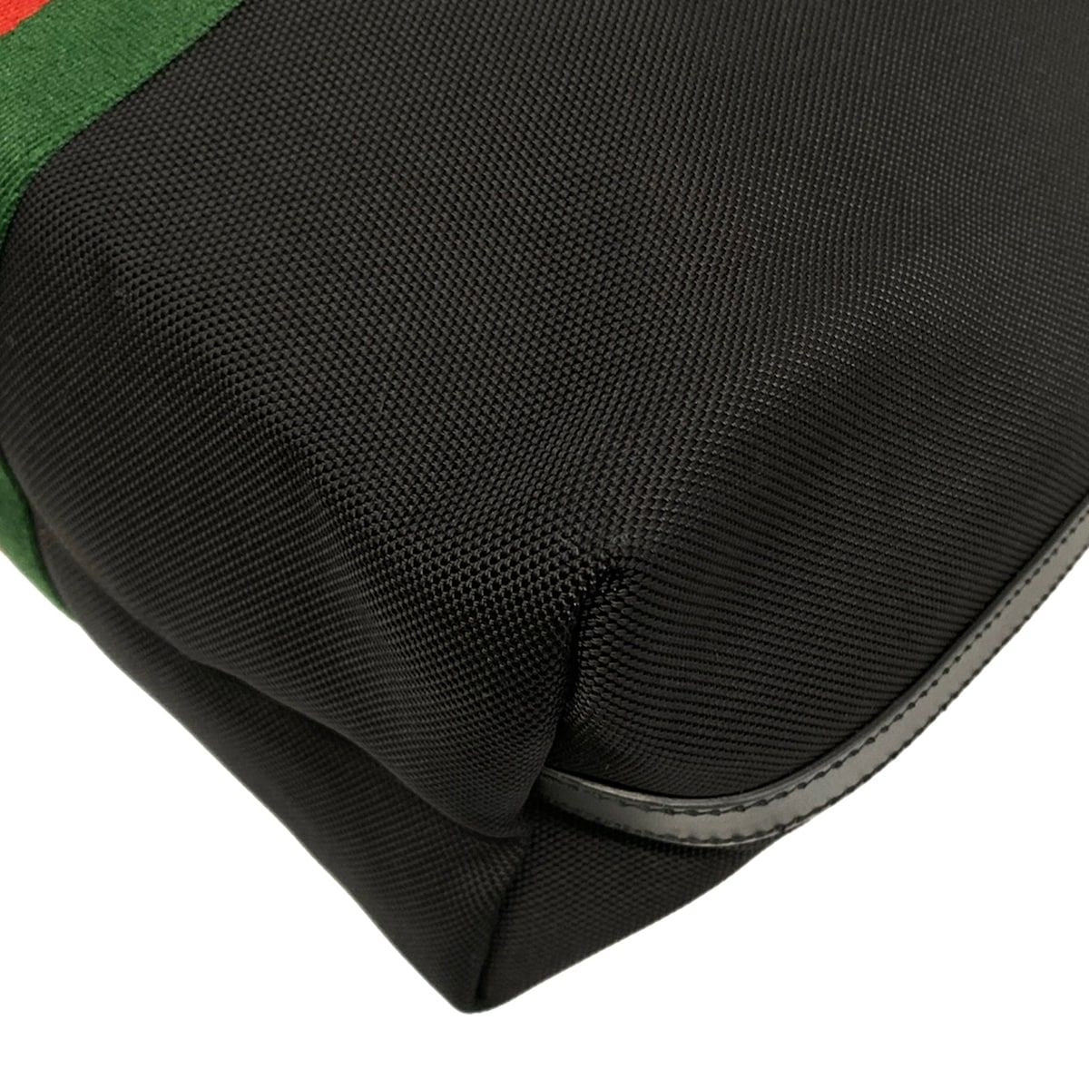 Gucci Handbag Sherry Black Red Green — view 6