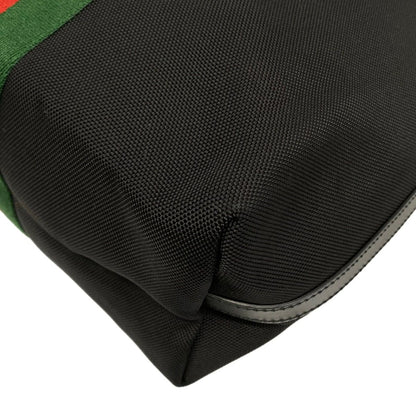 Gucci Handbag Sherry Black Red Green — view 6