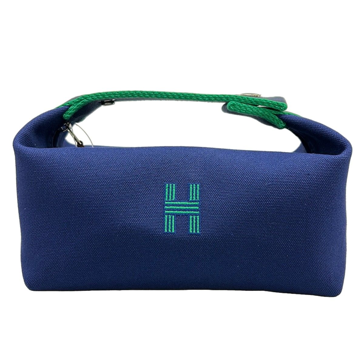 Hermes Pouch Bride-a-Brac PM Marine Cotton