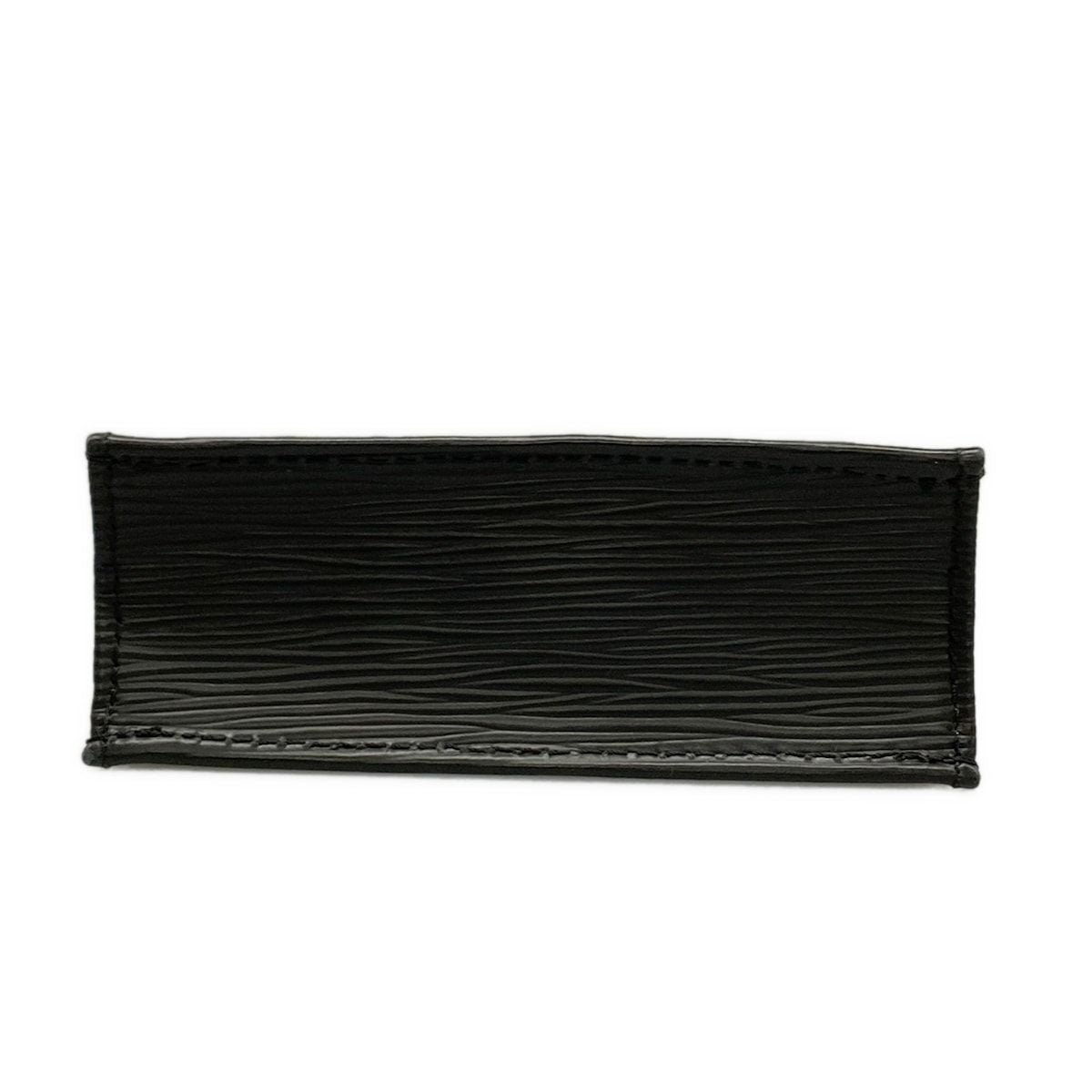 Louis Vuitton Tote Epi Petite Sac Plat Noir Leather Cowhide — view 5