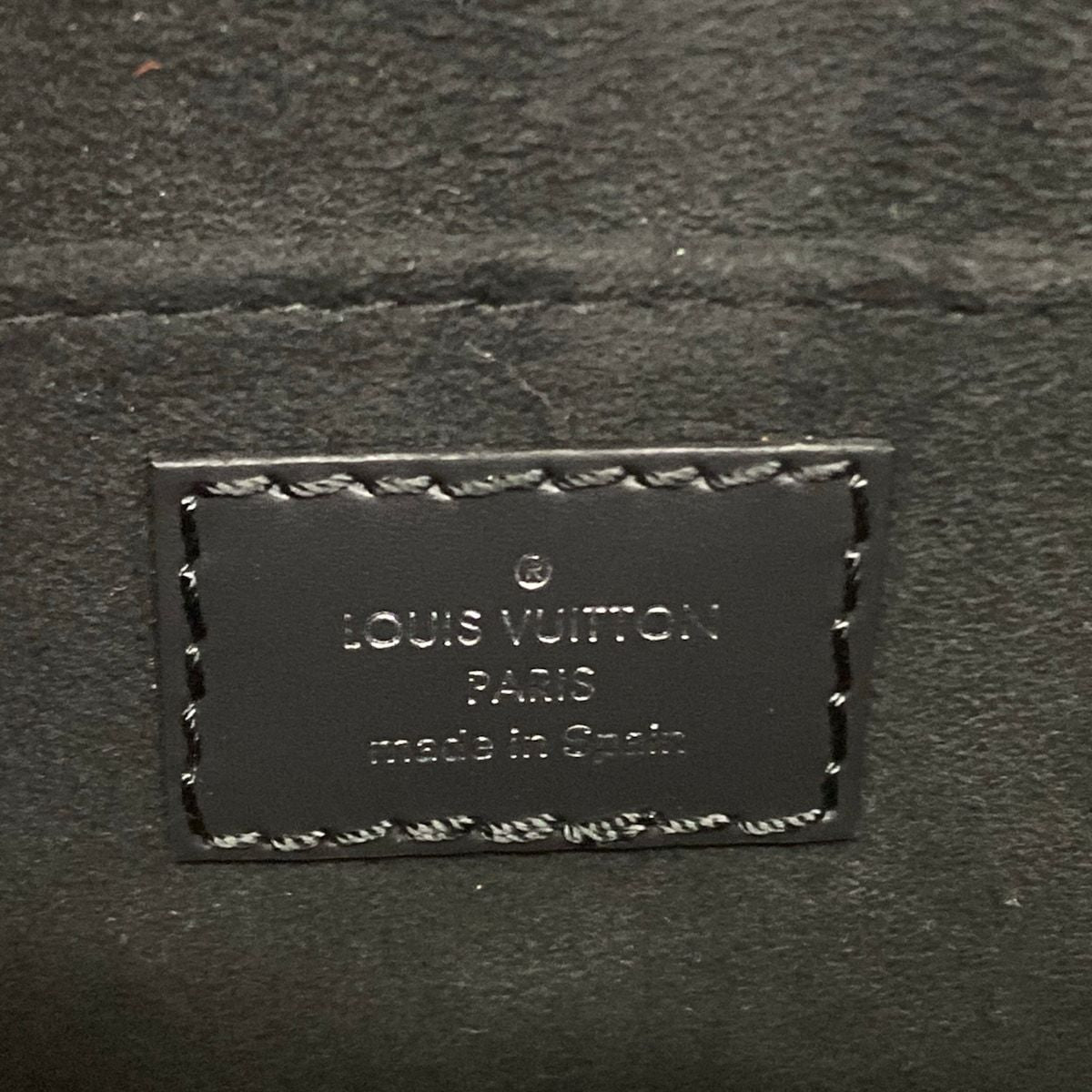 Louis Vuitton Tote Epi Petite Sac Plat Noir Leather Cowhide — view 9