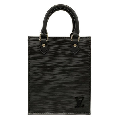 Louis Vuitton Tote Epi Petite Sac Plat Noir Leather Cowhide