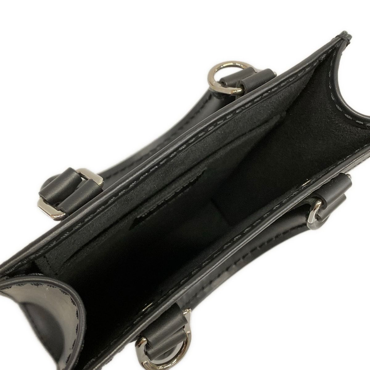 Louis Vuitton Tote Epi Petite Sac Plat Noir Leather Cowhide — view 7