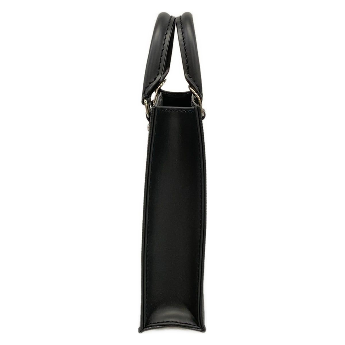 Louis Vuitton Tote Epi Petite Sac Plat Noir Leather Cowhide — view 2