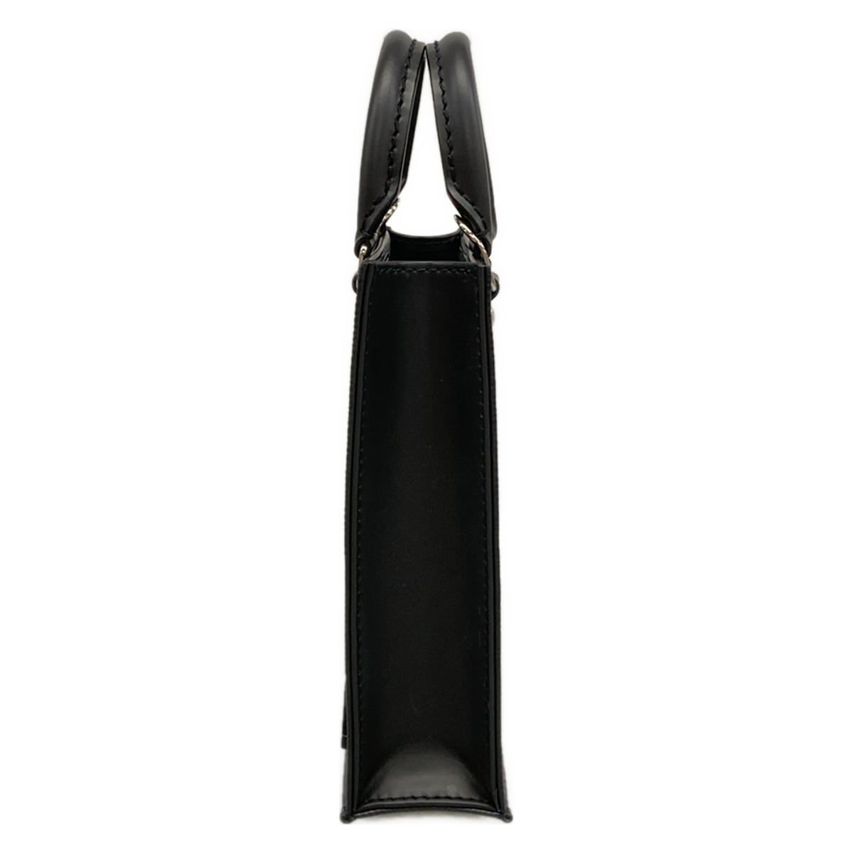 Louis Vuitton Tote Epi Petite Sac Plat Noir Leather Cowhide — view 4