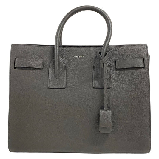 Saint Laurent Paris Handbag Sac Dejour Small Dark Gray Leather