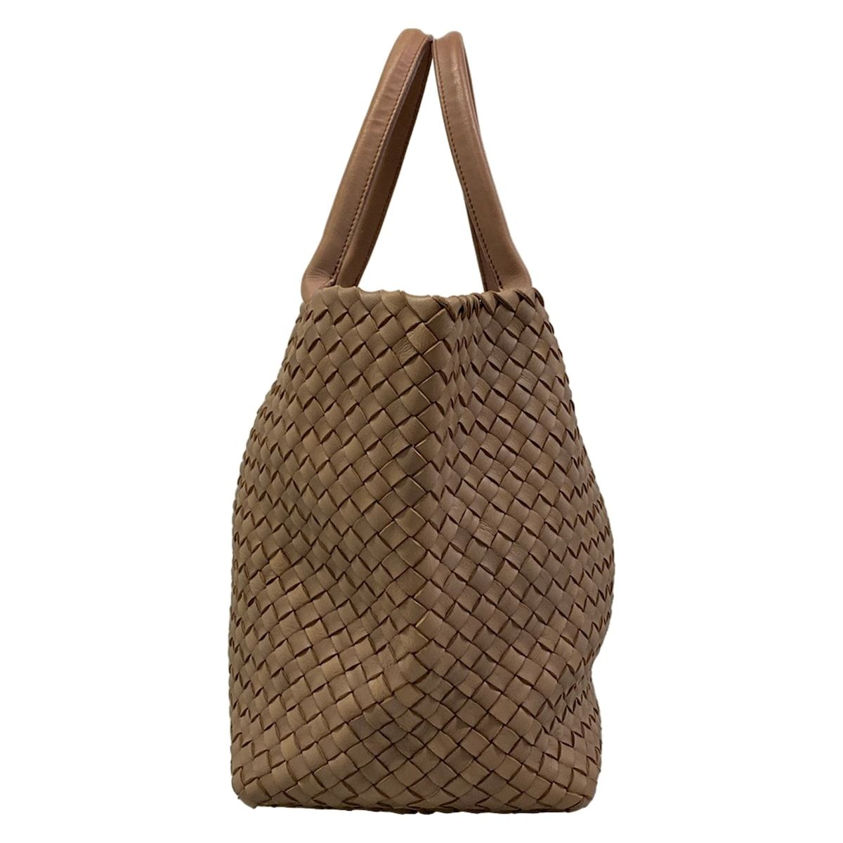 Bottega Veneta Tote Cabas MM Pink Beige Limited Edition 500 Pieces Leather — view 4