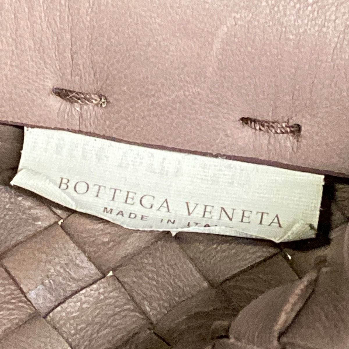 Bottega Veneta Tote Cabas MM Pink Beige Limited Edition 500 Pieces Leather — view 9