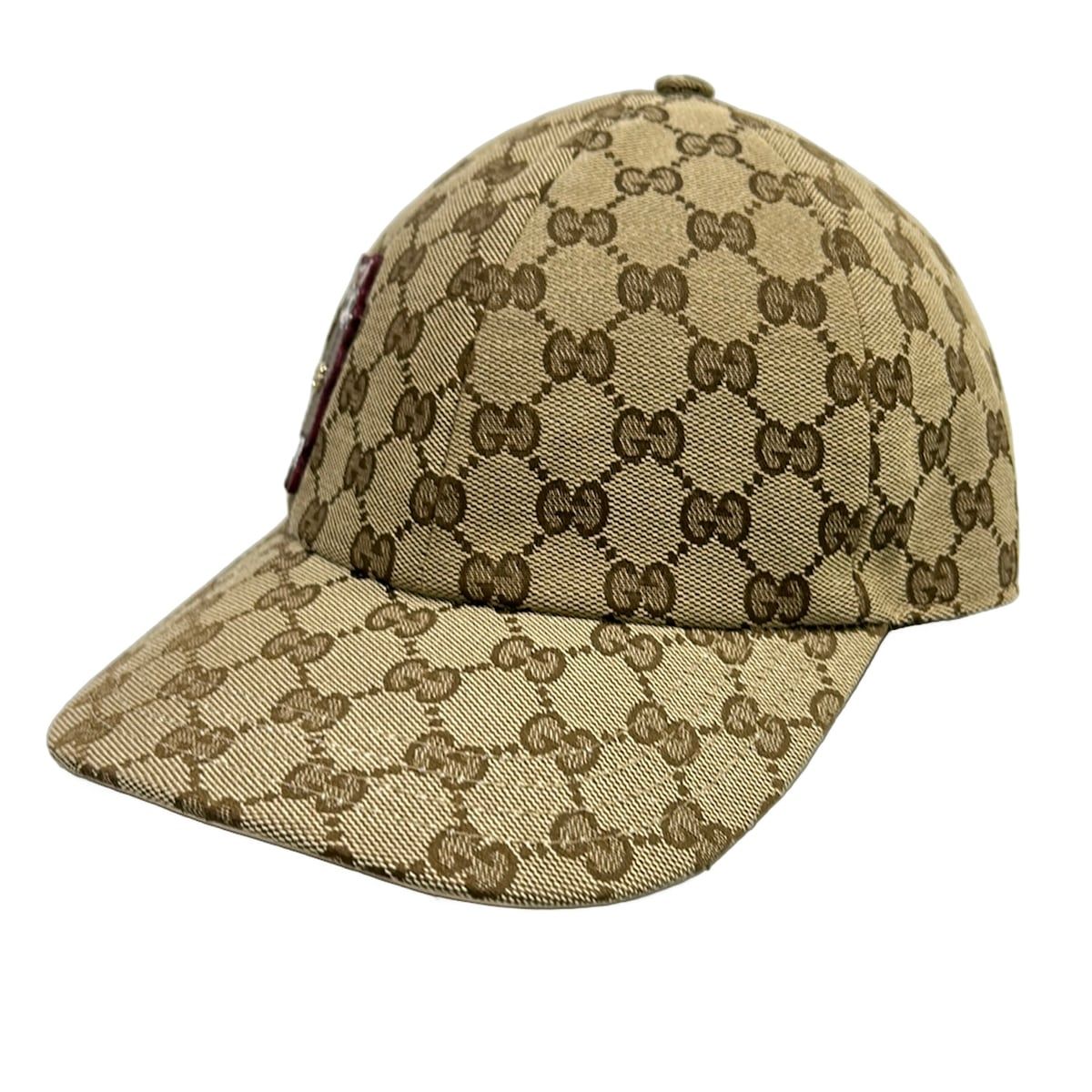 Gucci Cap M GG Canvas Baseball Cap Light Brown Beige Multi Yuko Higuchi Hat