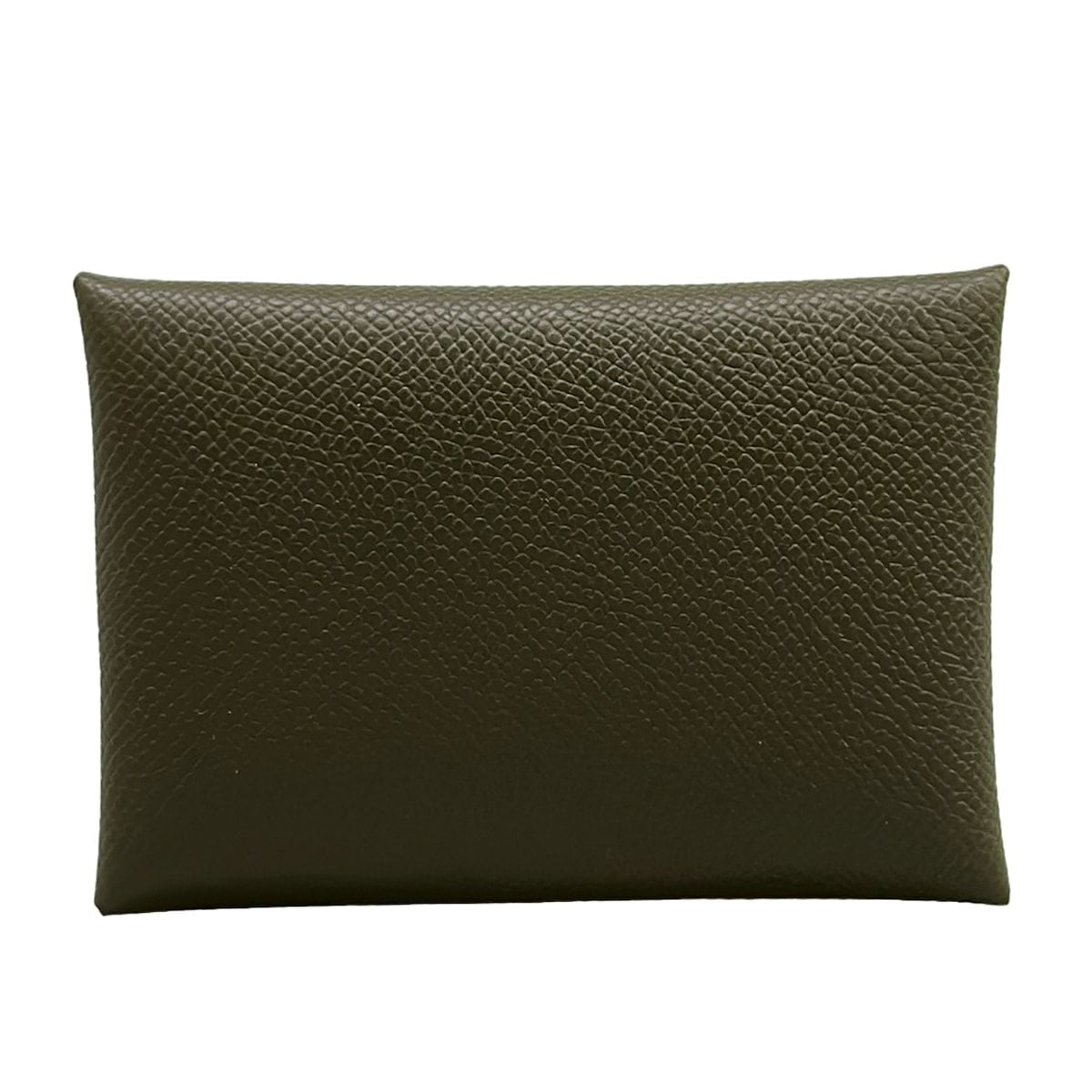 Hermes Card Case Calvi Duo Ecorse Silver