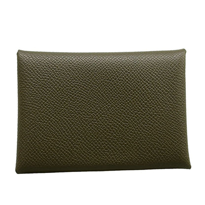 Hermes Card Case Calvi Duo Ecorse Silver — view 2