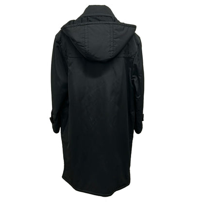 Hermes Duffle Coat 48 L Black Long Sleeve Hood Detachable Autumn Winter Lining — view 2