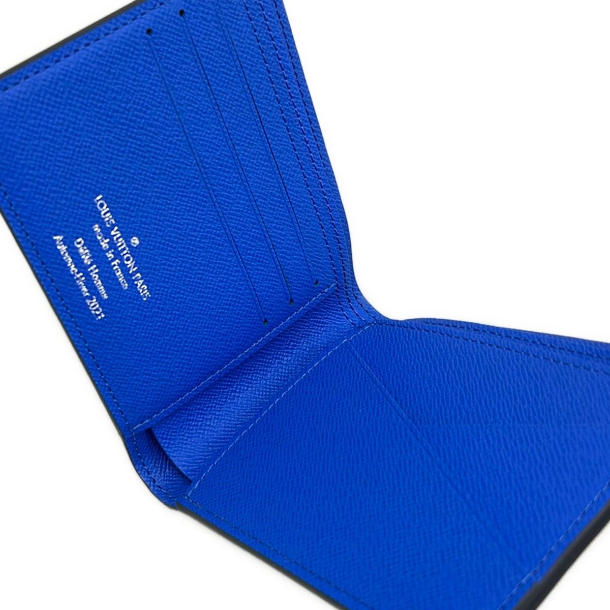 Louis Vuitton Billfold Everyday LV Portefeuille Multiple Blue Wallet — view 3