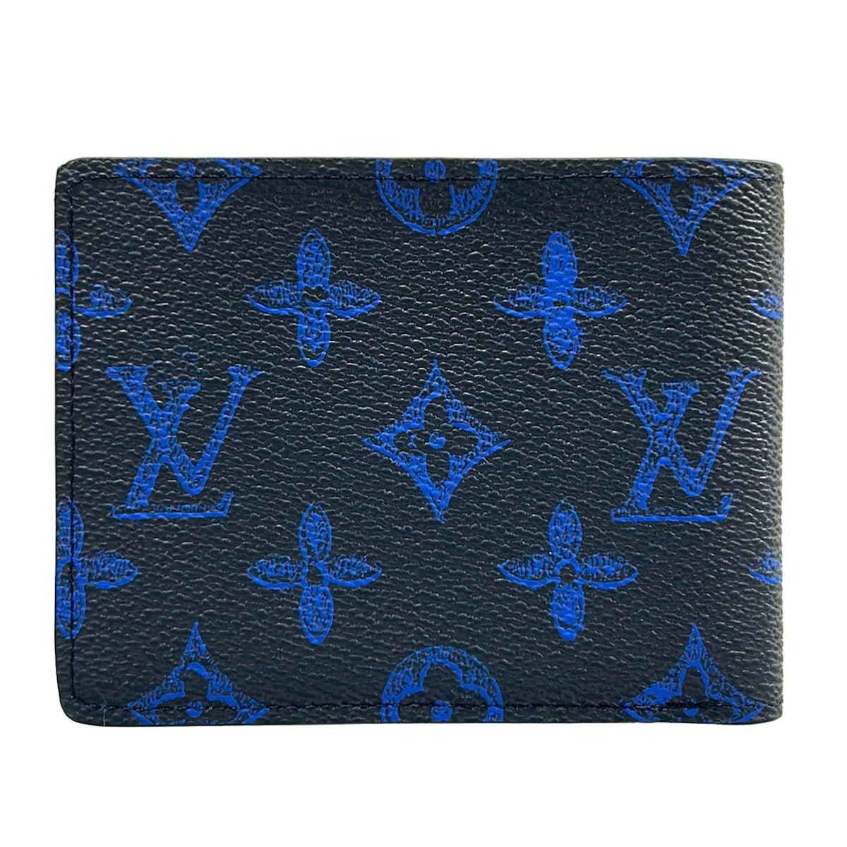 Louis Vuitton Billfold Everyday LV Portefeuille Multiple Blue Wallet — view 2