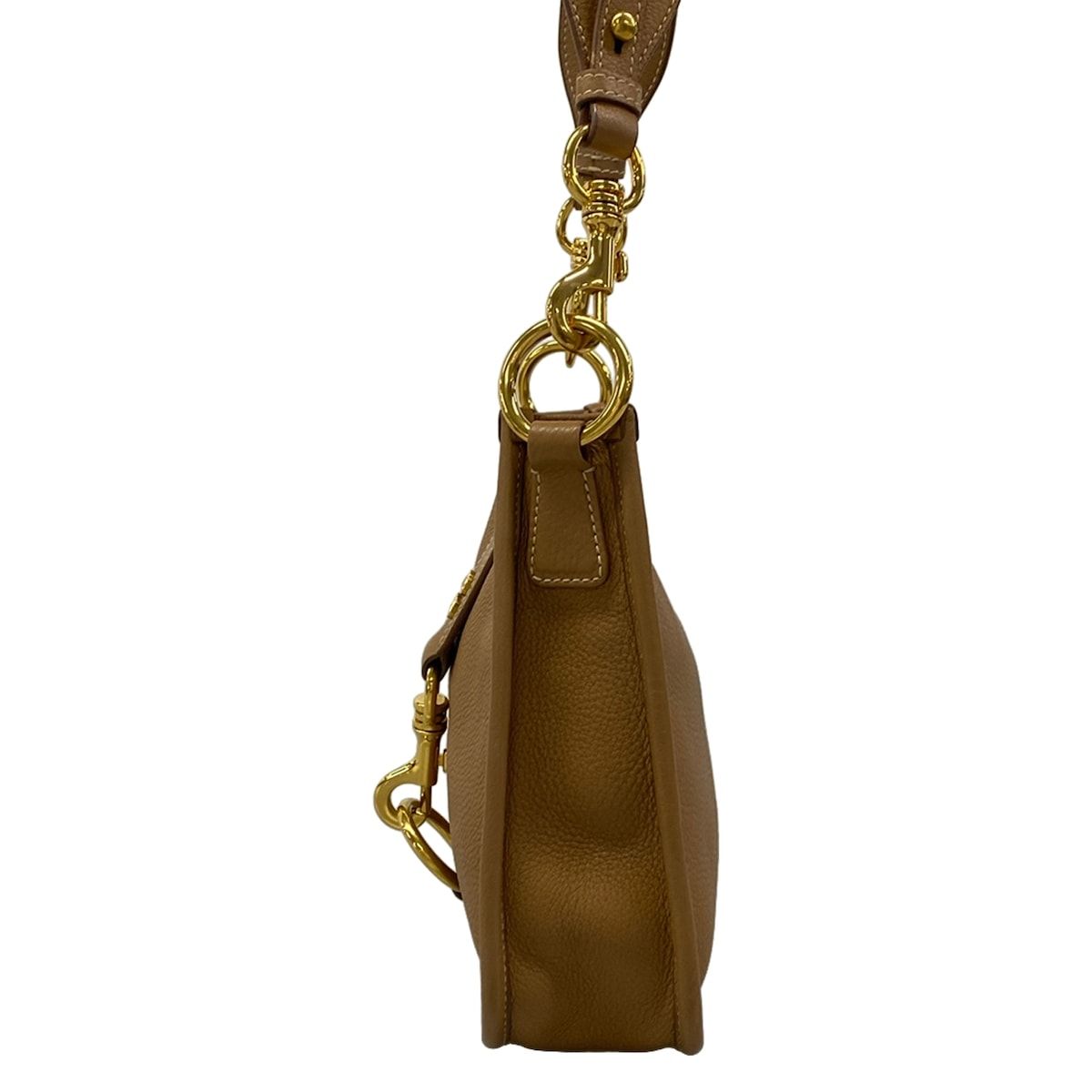 Miu Miu Shoulder Bag Brown Removable Strap Leather — view 4