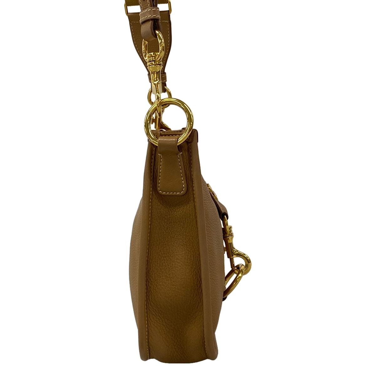 Miu Miu Shoulder Bag Brown Removable Strap Leather — view 2