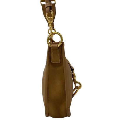 Miu Miu Shoulder Bag Brown Removable Strap Leather — view 2