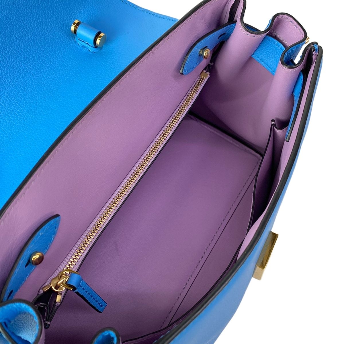Versace Handbag la Medusa Blue Leather — view 7