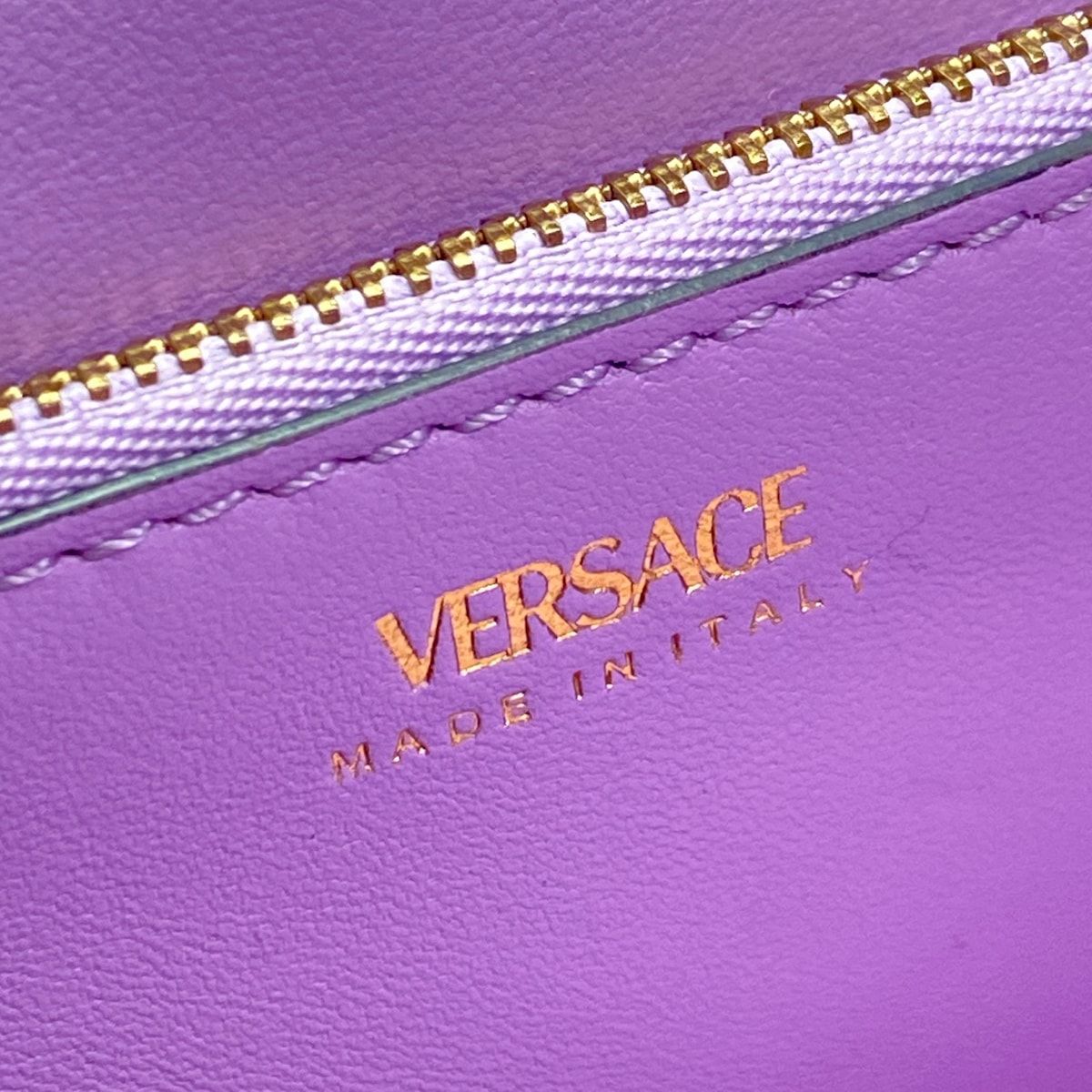 Versace Handbag la Medusa Blue Leather — view 9