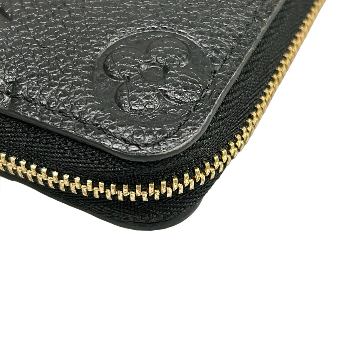 Louis Vuitton Coin Case Monogram Empreinte Zippy Purse Noir Leather — view 5