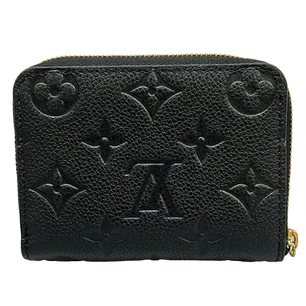 Louis Vuitton Coin Case Monogram Empreinte Zippy Purse Noir Leather — view 2