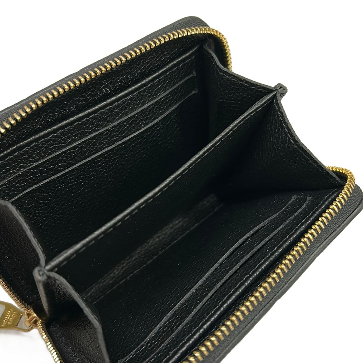 Louis Vuitton Coin Case Monogram Empreinte Zippy Purse Noir Leather — view 3