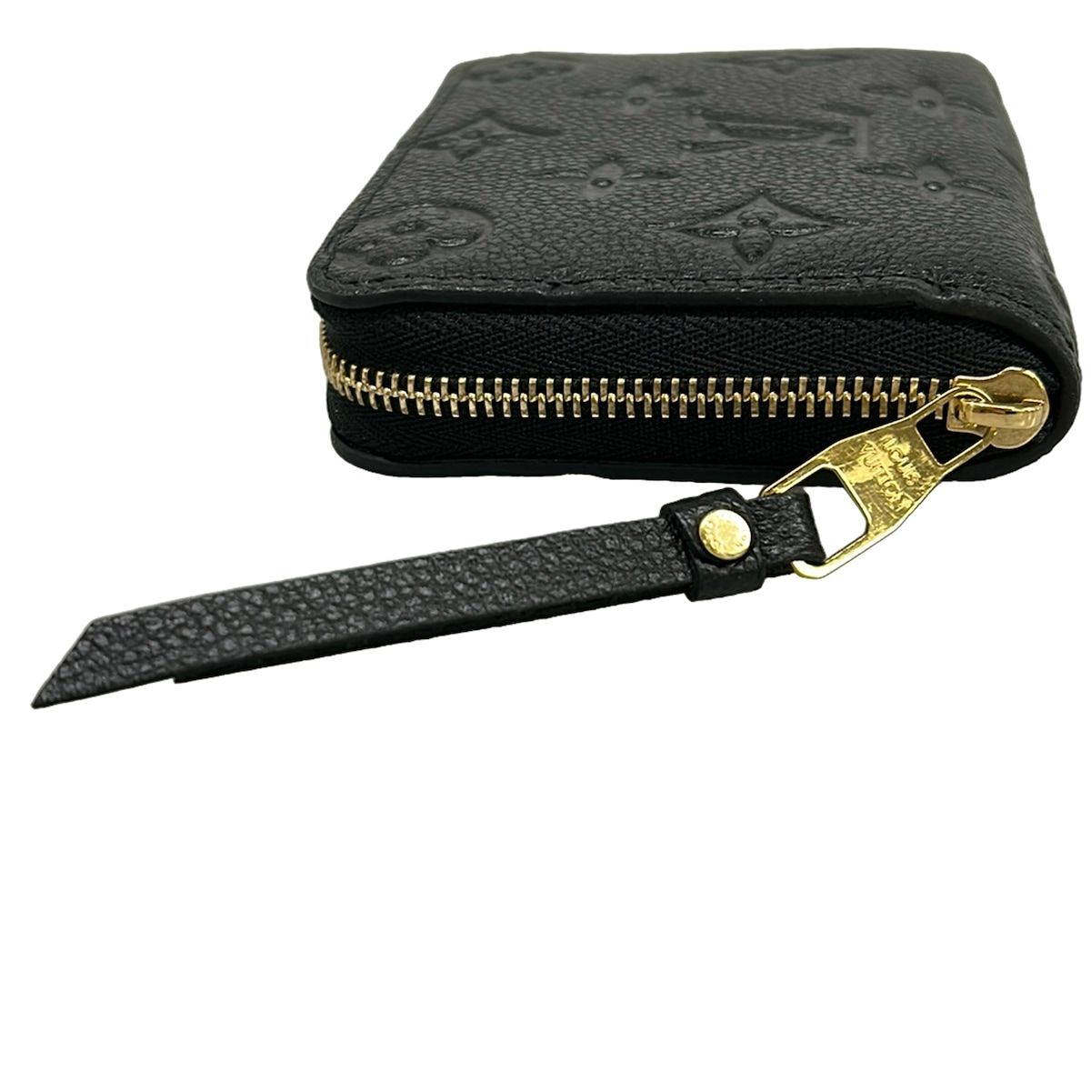 Louis Vuitton Coin Case Monogram Empreinte Zippy Purse Noir Leather — view 9