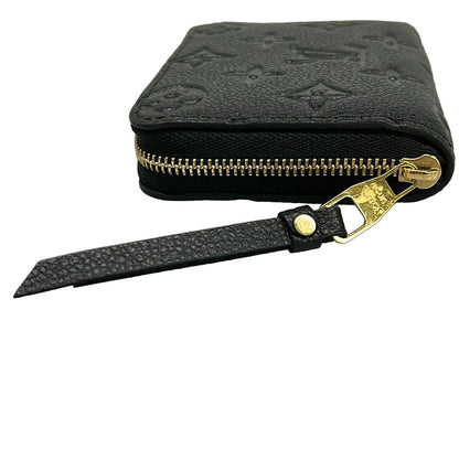 Louis Vuitton Coin Case Monogram Empreinte Zippy Purse Noir Leather — view 9