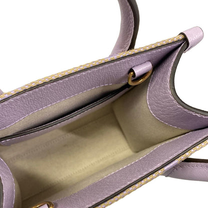 Gucci Tote Jumbo GG Light Purple Beige Leather — view 7
