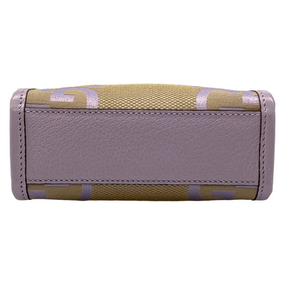 Gucci Tote Jumbo GG Light Purple Beige Leather — view 5