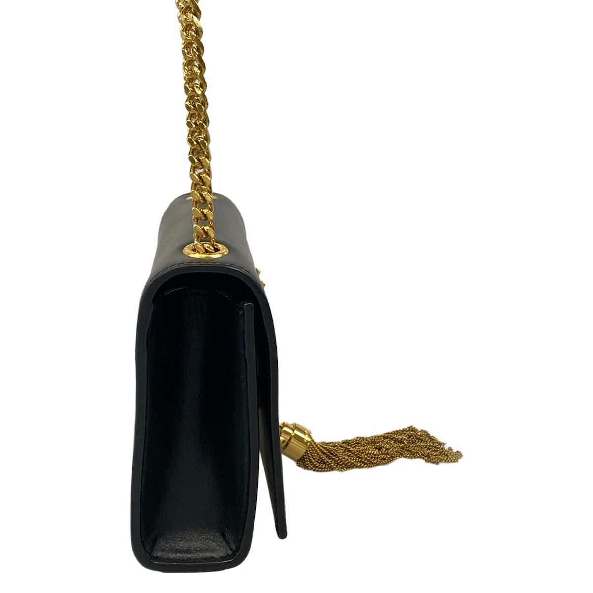 Saint Laurent Paris Shoulder Bag Kate Small Black Chain Leather — view 2