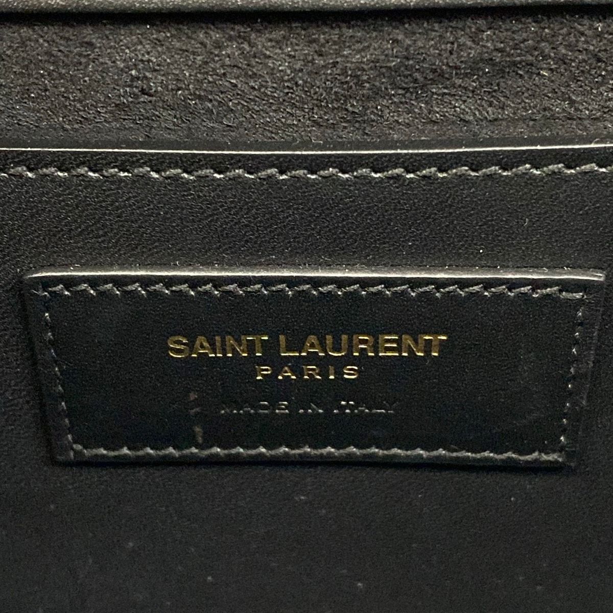 Saint Laurent Paris Shoulder Bag Kate Small Black Chain Leather — view 8