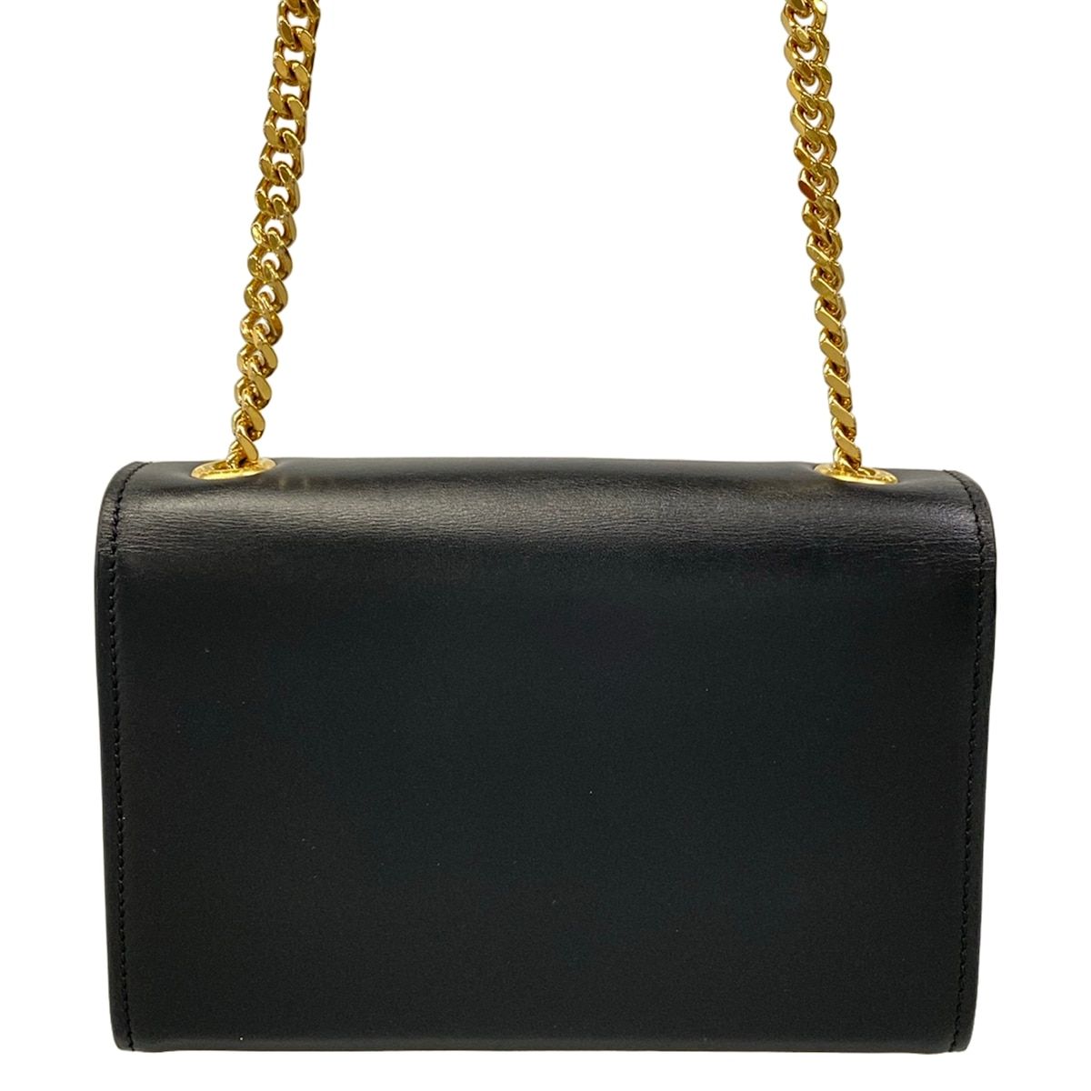 Saint Laurent Paris Shoulder Bag Kate Small Black Chain Leather — view 3