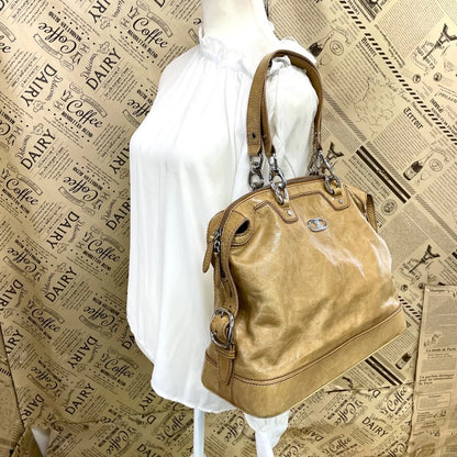 Celine Handbag Leather Beige Mini Boston Business Tote — view 3